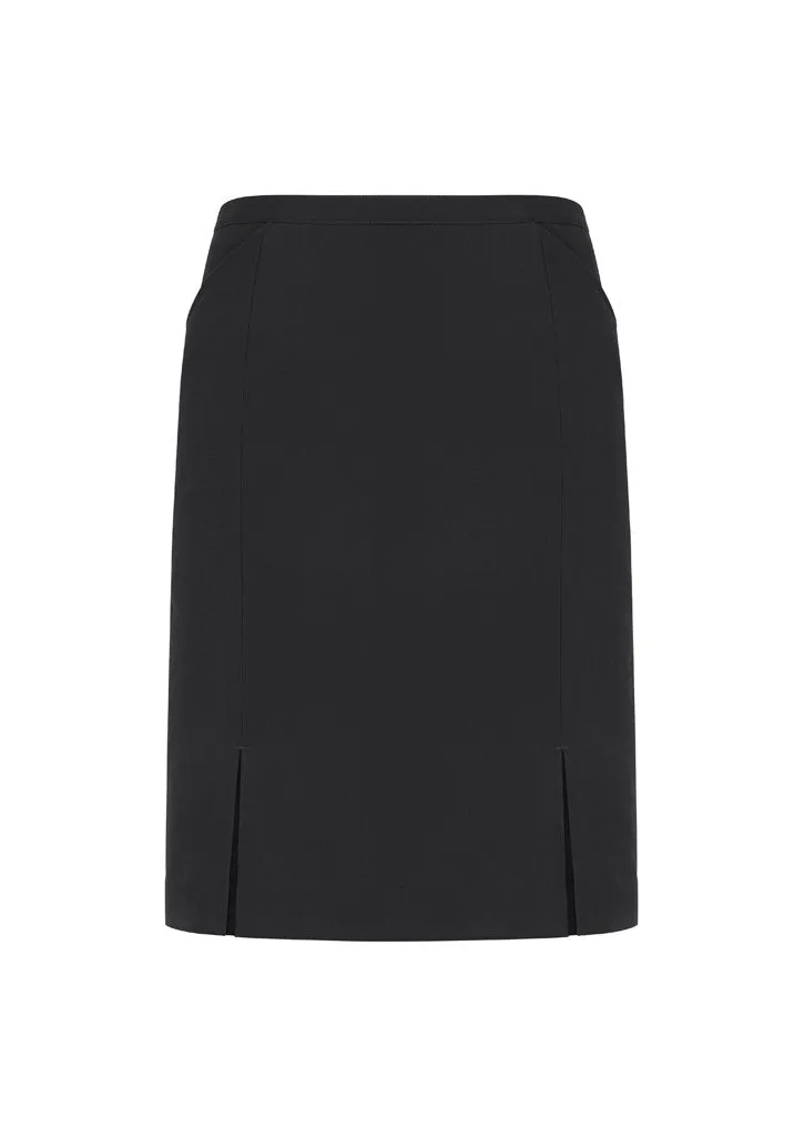 Womens Front Pleat Detail Straight Skirt