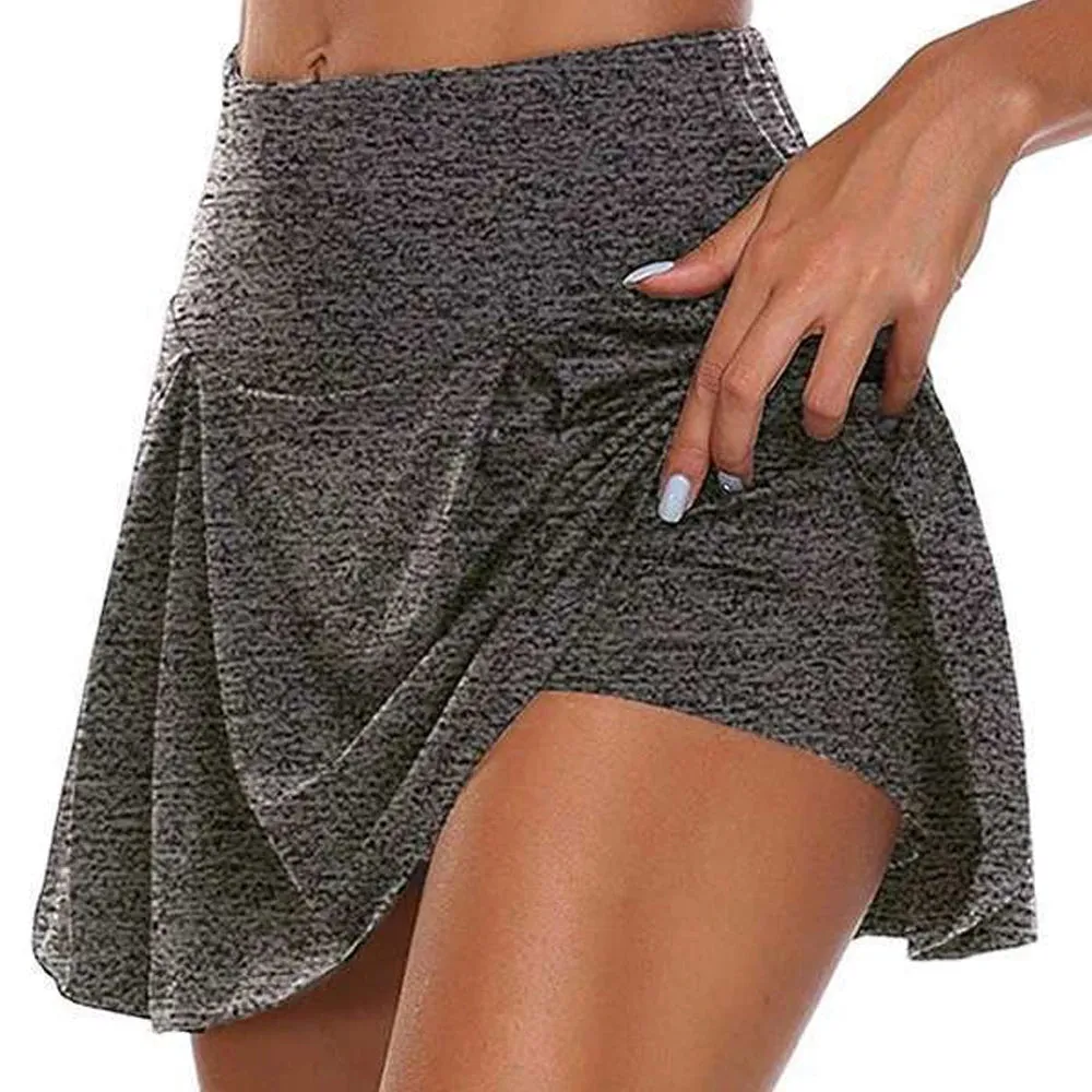 Women’s High Waist Sports Tennis Skirt – Quick-Drying with Lining