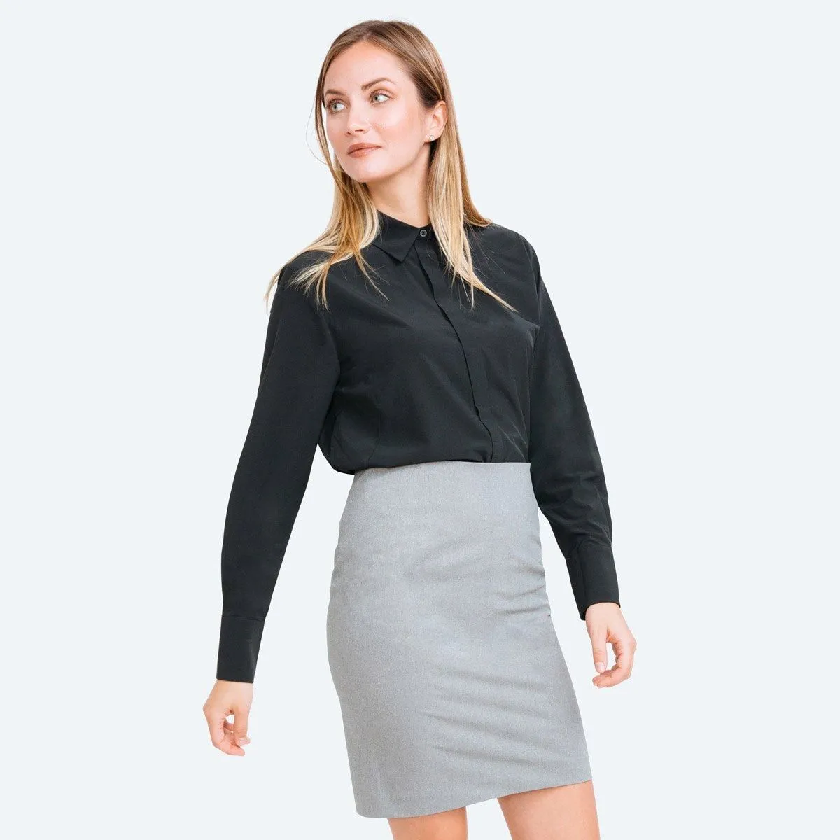 Women's Kinetic Pencil Skirt - Grey Heather